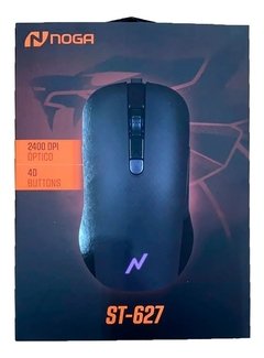 Mouse Gamer Noga Stormer 2400 Dpi Cable Mallado Rgb St-627