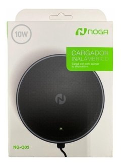 Cargador Inalambrico Rapido Celular Samsung iPhone Noga Q03