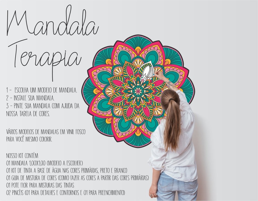 Kits para Colorir Mandala