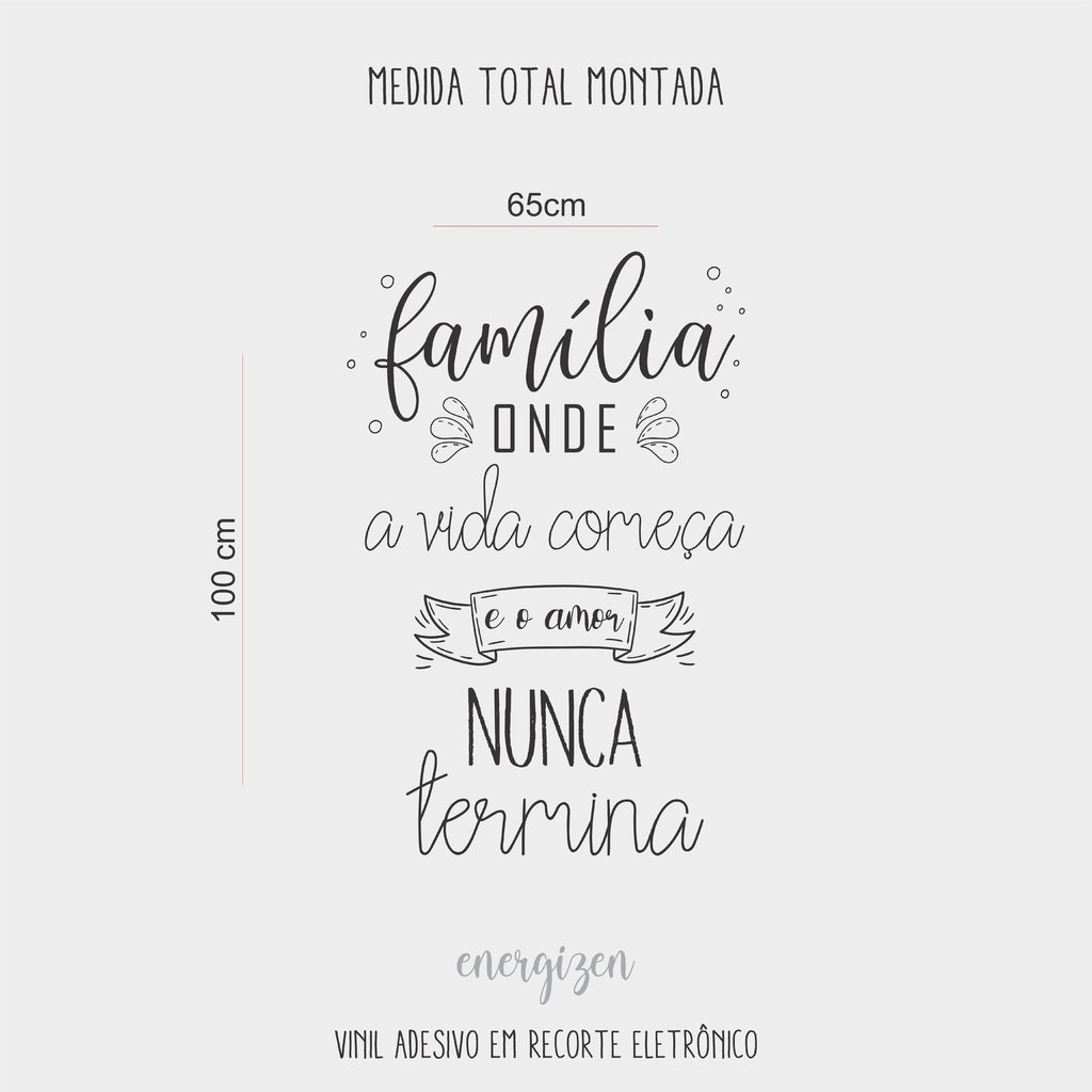 Lettering (Hand Drawn) - FAMÍLIA (modelo 986)