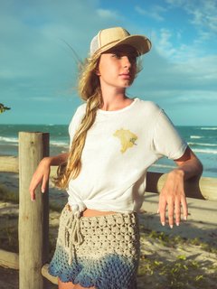 Camiseta Aquarelada Mapa - TRANCOSEANDO