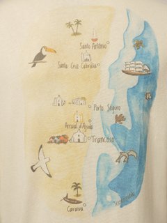 Camiseta Aquarelada Mapa - loja online