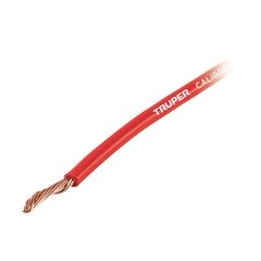 Cable primario, calibre 14, rollo 6 m, rojo