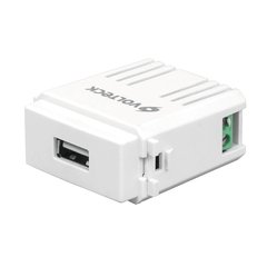 Módulo puerto USB, línea Italiana, color blanco