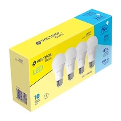Lámpara LED, A19, 14W, luz de día, Volteck Basic, 4 pzas en caja