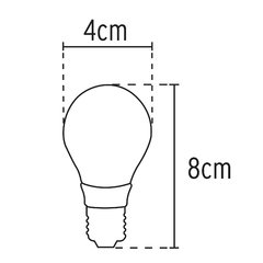 Lámpara de LED S14 de 1 W, luz cálida - comprar en línea