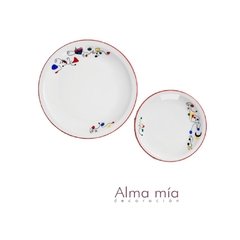 Juego Platos Miró x8pcs