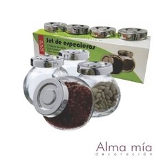 Especieros x4 vidrio