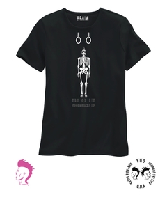 Remera Dama TRY OR DIE - Rings Muscle Up - tienda online