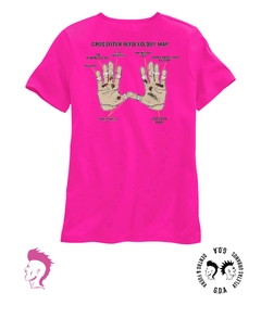 Remera Dama Crossfiter Reflexology Maps Dama - GRITO DE ATLETAS - DENTRO & FUERA  - ATLETAS URBANOS