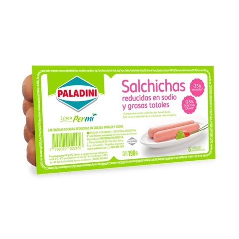 Salchichas Paladini 6u Menos Sodio