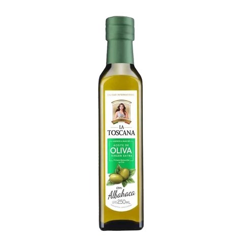 Aceite Oliva< La Toscana > 250 ml Albahaca