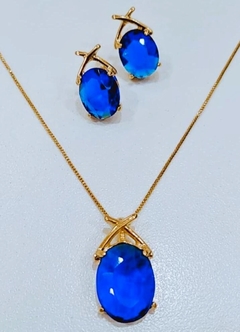 Conjunto Cristal Azul - comprar online