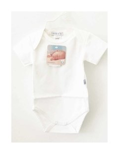 BODY MANGA CORTA BLANCO LISO