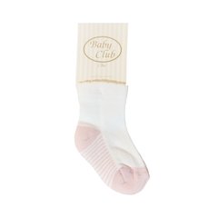 CALCETINES BLANCO CON ROSADO
