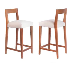 Banqueta respaldo madera