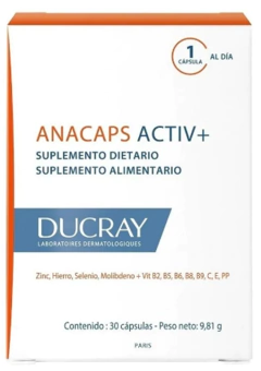 Ducray Anacaps Activ+ Suplemento Dietario X 30 Capsulas