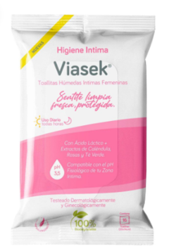 Viasek toallitas pH 3.5 x 16