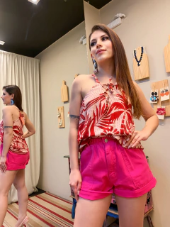 blusa cruzada barrada