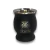 MATE ACERO COPITA GRABADO NEGRO CICLISTA
