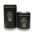 SET LATAS YERBERA+AZUCARERA GRABADAS NEGRO HURACAN
