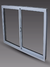 VENTANA ALUMINIO eco - 1,50 x 1 mt