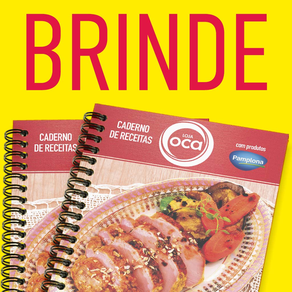 Em novembro, toda compra tem presente: ganhe um caderno de receitas em todas as compras!