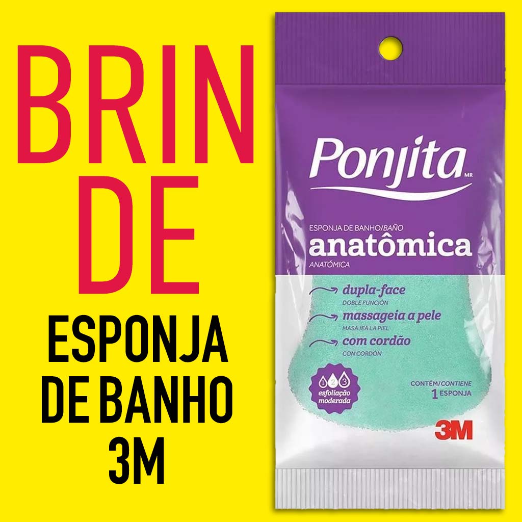 GANHE 1 esponja de banho Ponjita 3M nas compras acima de R$ 149,90