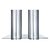 Coifa Ilha Elettromec Nautilus Sorelle 2x CFI-NAU-35-XX-2ATB + ATG120 Inox e vidro 120cm 220V