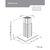 Coifa Ilha Elettromec Milano CFI-MLN-90-XX Inox 90cm - comprar online