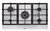 90 – Cooktop Matrix Glem 86cm Inox - Chama Tripla Central - GLMGT955HIX