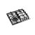 Cooktop Gás DeBacco Zurique 4Q 20.07.41206 Inox 60cm Bivolt