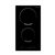 Dominó Elétrico Vitrocerâmico Cuisinart Arkton 2Q 409360001 Vidro Preto 30cm 220V