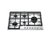 75 – Cooktop Matrix Glem Inox 74cm Semifilo - GLMGTS851HIX