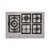 Cooktop Gás Elettromec Quadratto 5 Queimadores CKG-5Q-75-XQ-3ZEA Inox 75cm Bivolt