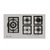 Cooktop Gás Elettromec Quadratto 5 Queimadores CKG-5Q-90-XQ-3ZEA Inox 90cm Bivolt