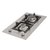 Dominó Gás Elettromec Quadratto 2Q DG-2Q-30-XQ-3ZEA Inox 30cm Bivolt na internet
