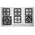 Cooktop Elettromec Quadratto 6 Queimadores CKG-6Q-90-XQ-3ZEB Inox 90cm Bivolt