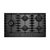 Cooktop Gás Elettromec Vetro 5Q CKG-5Q-90-VT-3TNA Vidro preto 90cm Bivolt