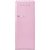 Refrigerador Smeg Anos 50 Frost Free 1 Porta 270L FAB28RPK5 Rosa 220V Abertura para direita