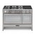 Fogão Freestanding Gás Elettromec Argenta 5 Queimadores + chapa elétrica FFE-5Q-120-XX-TGA 120cm Inox 220V