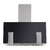 Coifa Parede Venturi Narcisse Plus K4628IT Inox e vidro preto 85cm