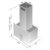 Coifa Ilha Venturi Narcisse K4629ITW Inox e vidro branco 65cm - Emporio da Cozinha