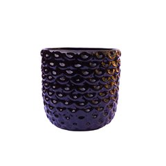 MACETA PIÑA MINI NEGRA