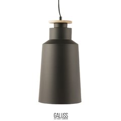 LAMPARA COLGANTE ALUMINIO Y MADERA