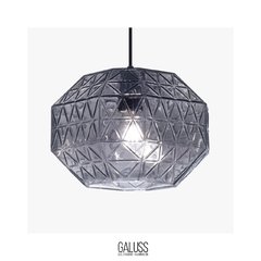 COLGANTE DE VIDRIO - GRIS HUMO