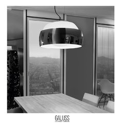 COLGANTE BLANCO Y CROMO - tienda online