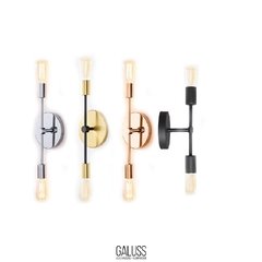 APLIQUE INDUSTRIAL DE 2 LUCES - Distribuidora Galuss ®