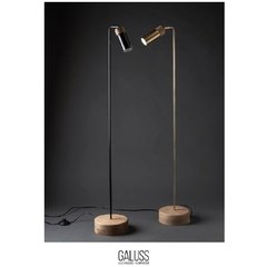 LAMPARA DE PIE DE METAL + MADERA - comprar online