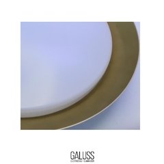 PLAFON CIRCULAR BLANCO Y ORO